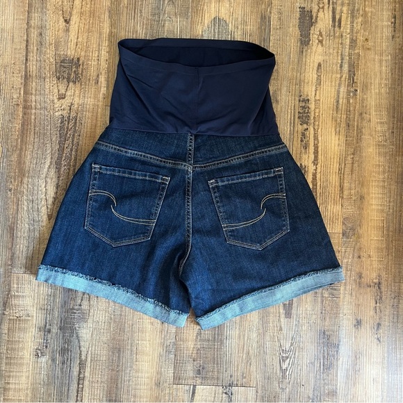 Signature by Levi Strauss & Co. Gold Label Womens Maternity Denim Shorts Sz Sm - Picture 6 of 7